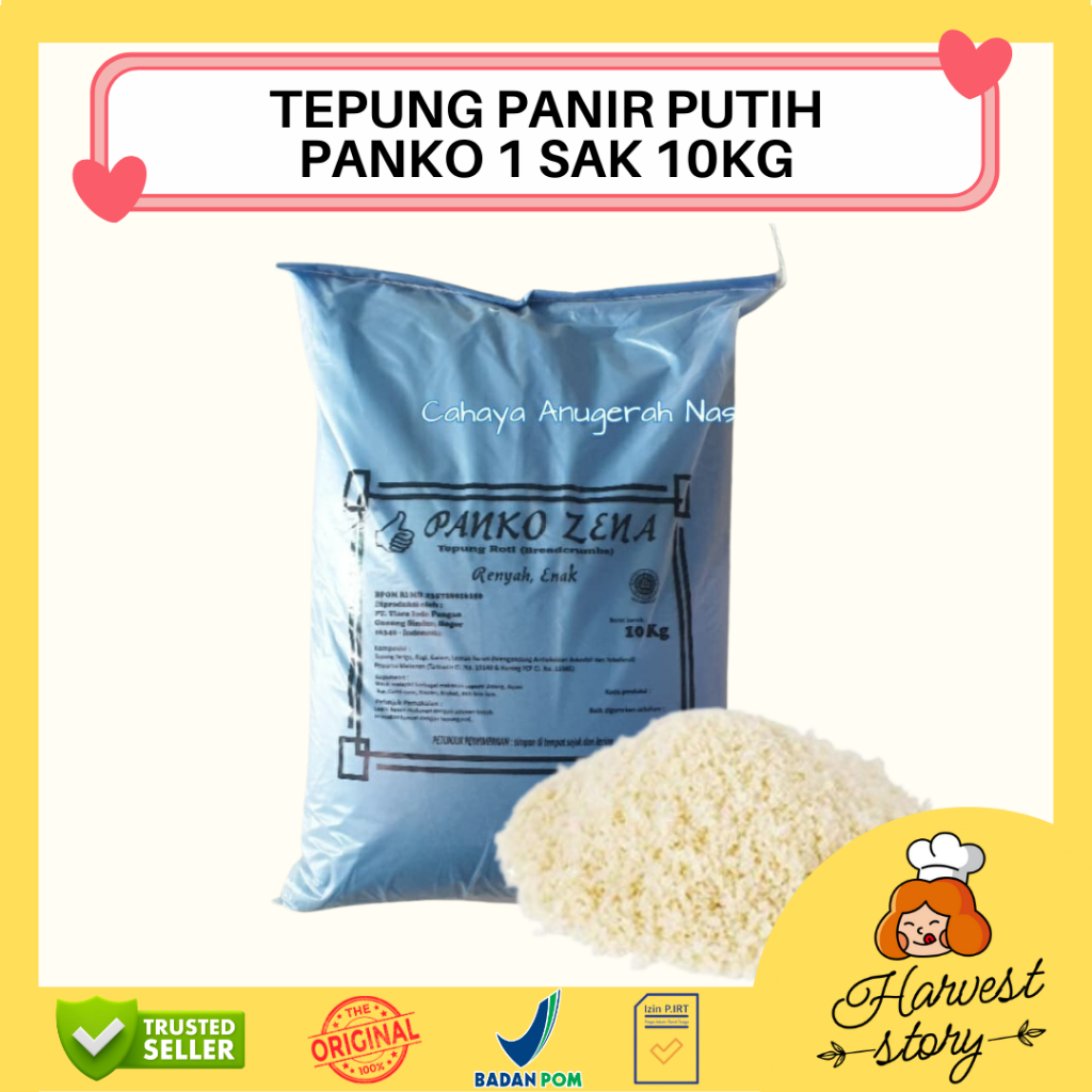 

TEPUNG PANIR PANKO PUTIH 10KG / PANIR PUTIH 10KG / TEPUNG PANIR PUTIH 1 ZAK