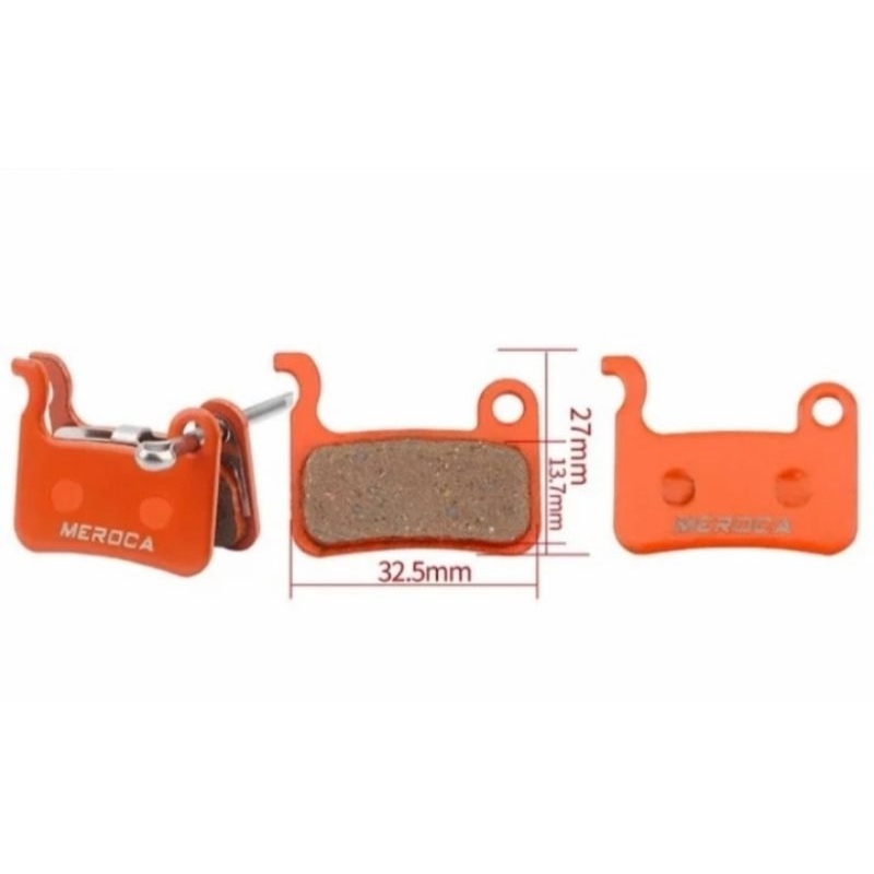 Brake Pad Meroca For Shimano Deore SLX XT XTR LX SAINT ZOOM Kampas Rem Sepeda DS-01D