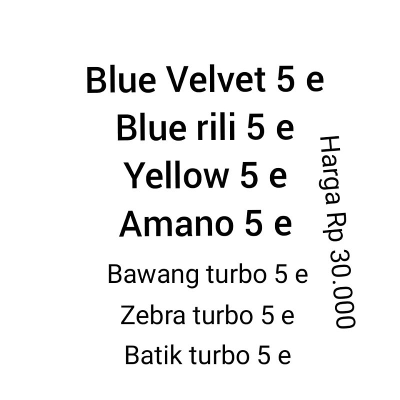 Paket H kebutuhan aquarium