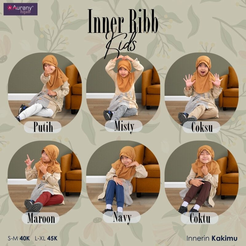 Aurany Inner Anak Ribb Celana Panjang Daleman Gamis Anak Celana Panjang Dalaman Gamis Anak Perempuan