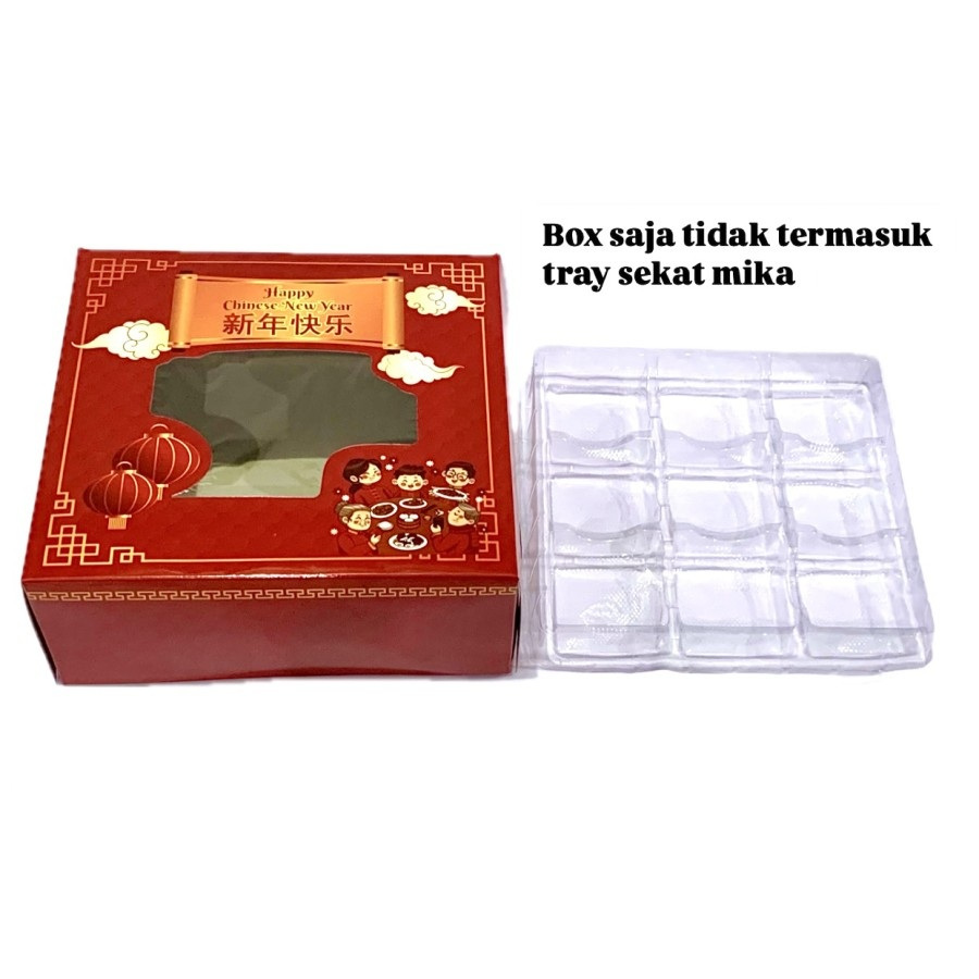 

(5 Pcs)Dus Kue Imlek 25x25x10cm Kotak Hampers Chinese New Year Box Cake Mini Cny Bahan Duplex
