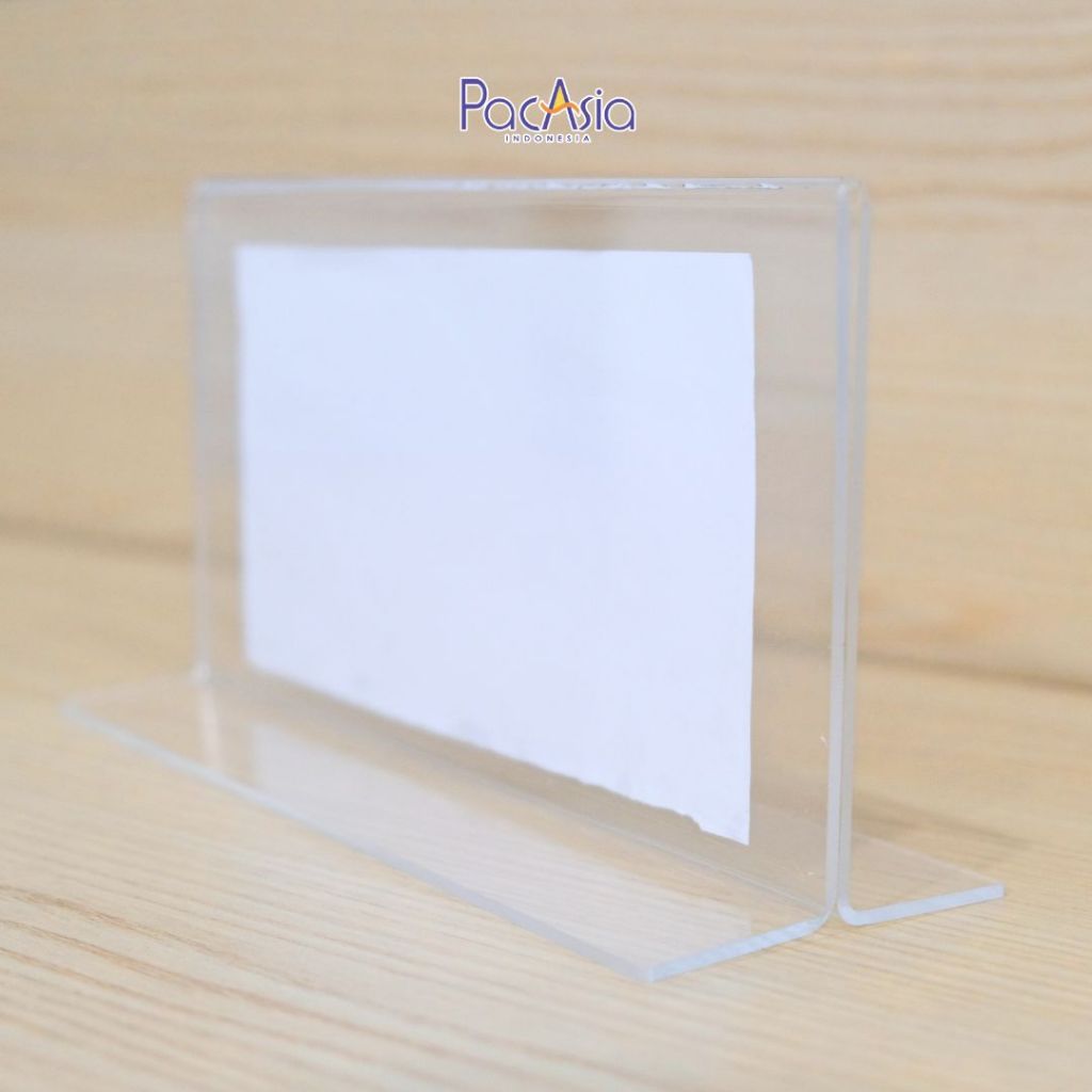 

Standup sign Holder 18,5x9,5cm//Stand Holder Menu/Stand Holder Kartu Nama-PacAsia