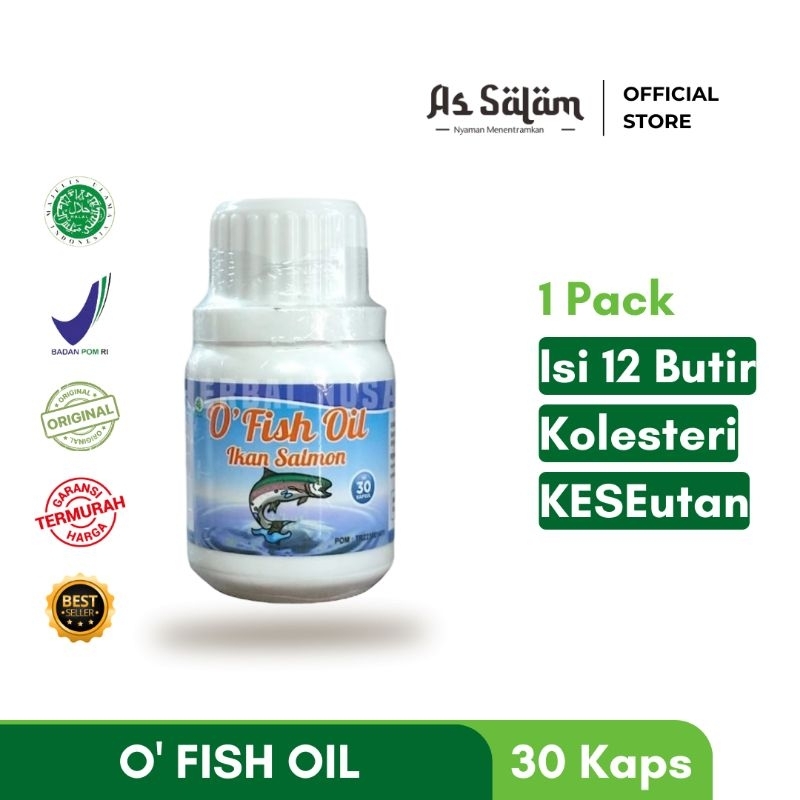 Minyak Ikan O Fish Oil Omega 3 untuk Kecerdasan Dan Daya Ingat Anak. Vitamin Anak Super - 30 Kapsul