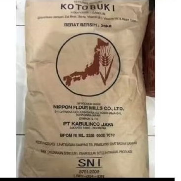 

Tepung Kotobuki Terigu Protein Rendah Jepang 1KG