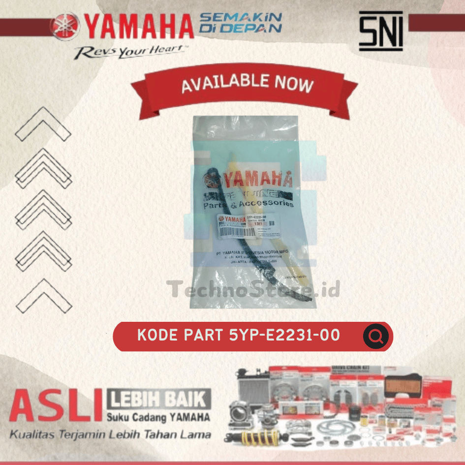 Lidah Karet Tensioner Bawah Jupiter MX Vixion ORIGINAL YAMAHA 5YP-E2231-00