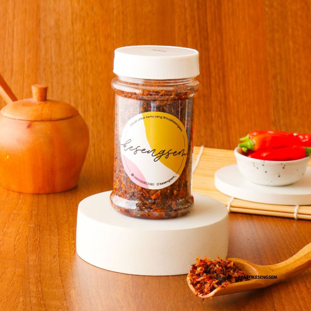 

Sambal Kremes Bawang Goreng Pedas Kesengsem
