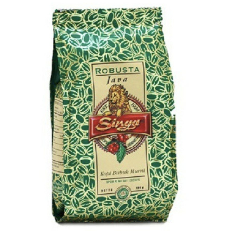 

Kopi Singa Robusta Java 180 gram Kopi Singa Bubuk Hijau Kopi Hitam