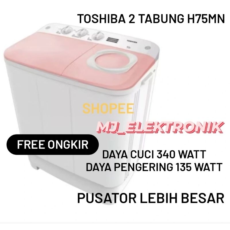 Mesin cuci toshiba 2 tabung 7kg