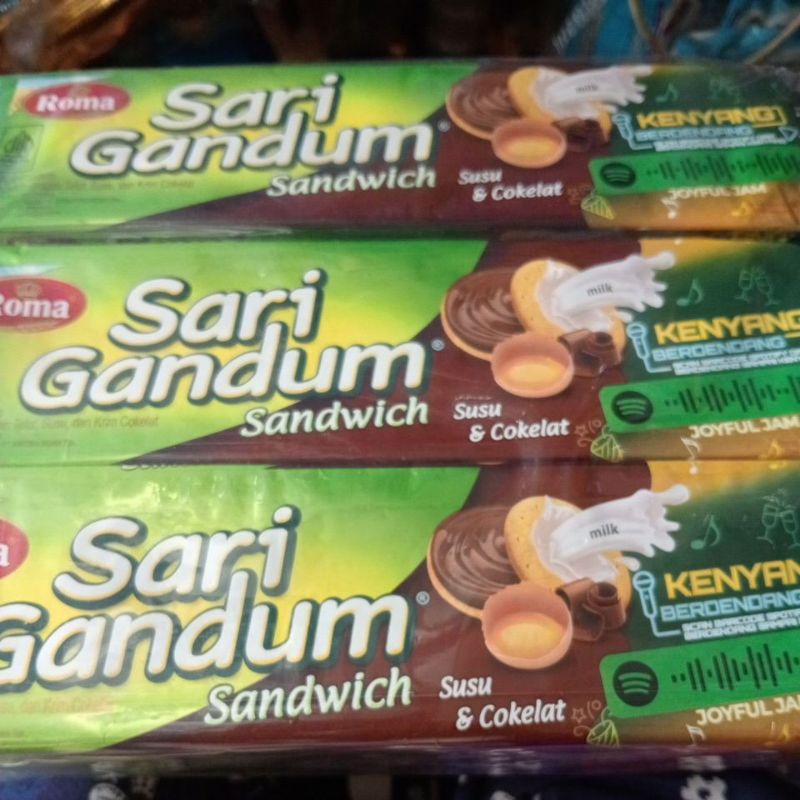 

ROMA SARI GANDUM COKLAT 108g isi 6pak