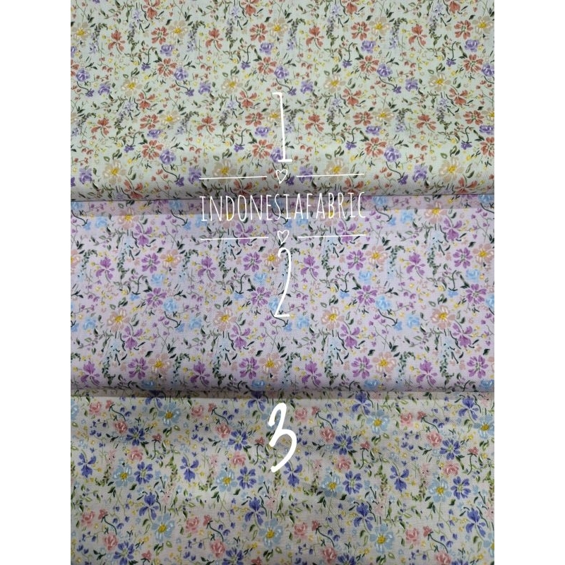 Kain Katun Jepang motif KJ447 tokai senko japan design ori bahan gamis tunik mukena kemeja seragam d