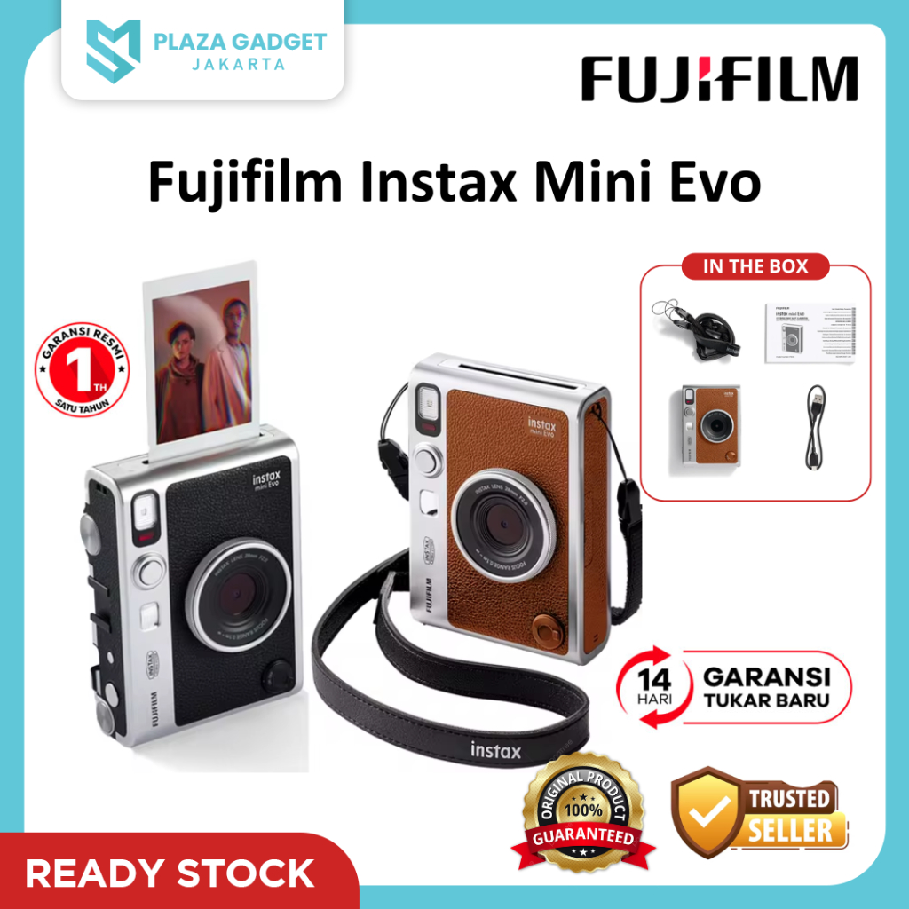 Fujifilm Instax Mini Evo Fuji Instant Camera Mini Evo - Kamera Fujifilm Instax Mini Evo - Garansi Re