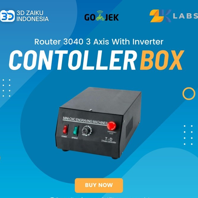 CNC Router 3040 4 Axis Controller Box with Inverter