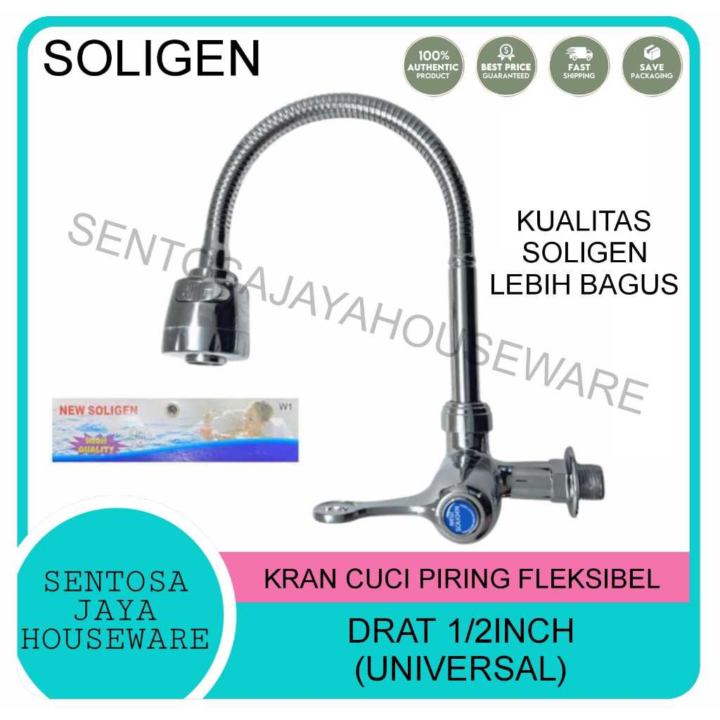 KRAN CUCI PIRING SOLIGEN / KRAN ANGSA FLEKSIBEL SOLIGEN