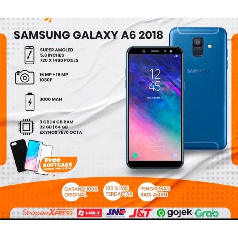 samsung A6 2018 original second resmi