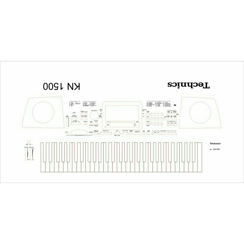 Stiker Keyboard Technics KN1500