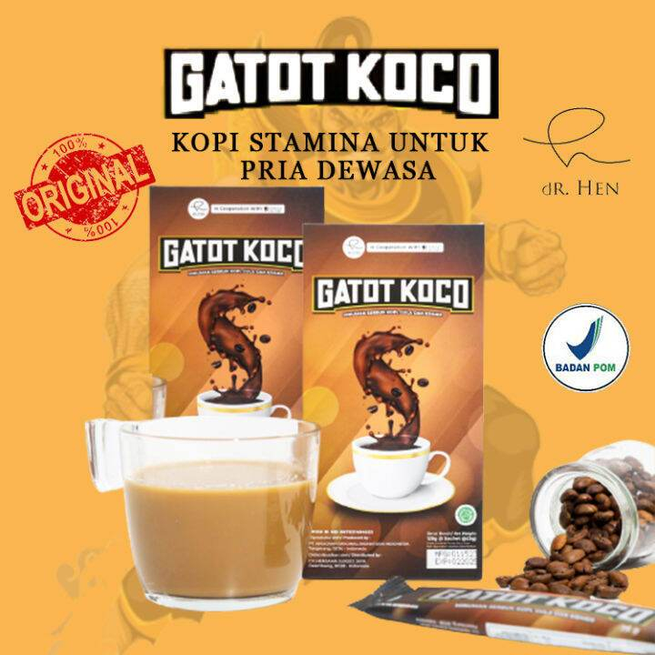 

Kopi Gatot Koco 1 Box @ 5 Sachet 100% Original Asli -by dr. Richard