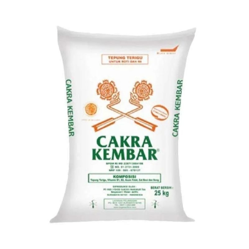 

TEPUNG TERIGU CAKRA KEMBAR 25 KG