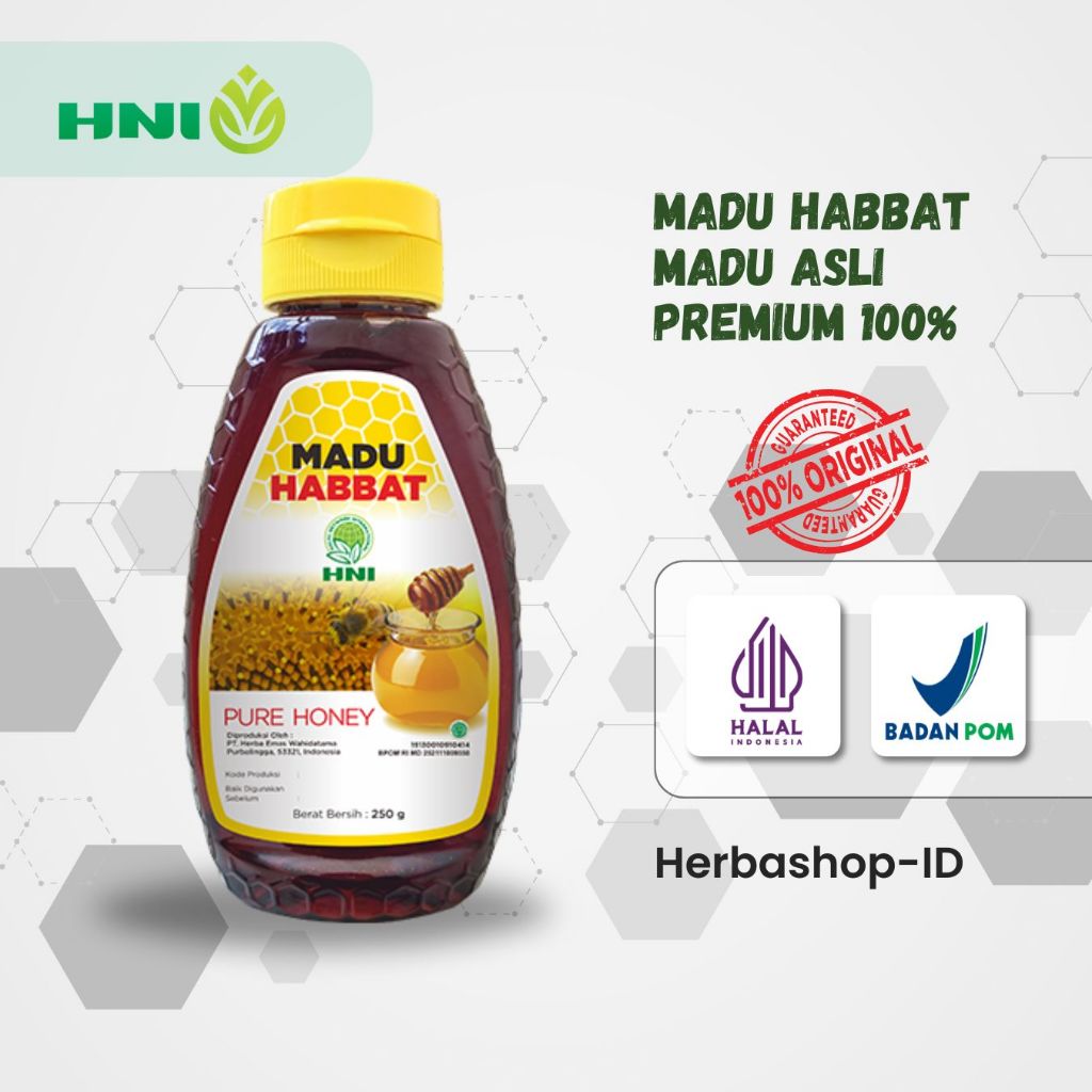 

Madu Habbat HNI HPAI 100% Madu Asli Premium