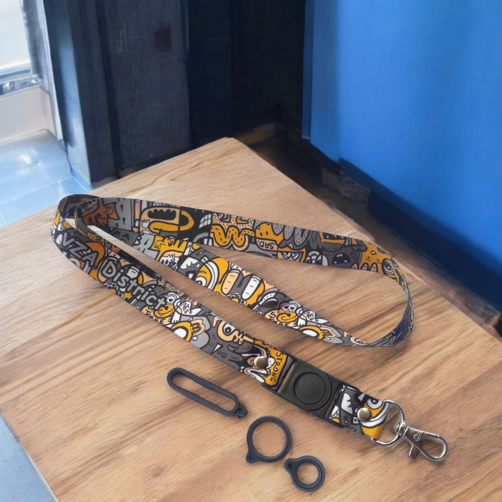 

Lanyard Rizqiazone Sublim 2 Cm Bonus 3 Karet Motif Doodle Yellow VZA Full Print Bolak Balik