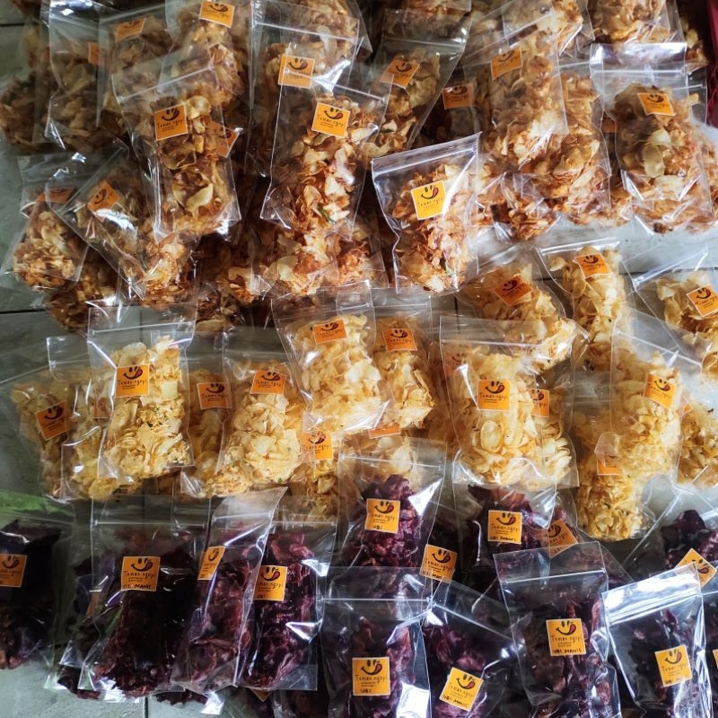 

Paket Reseller 20pcs bisa mix | keripik nyemil | paket usaha | keripik enak