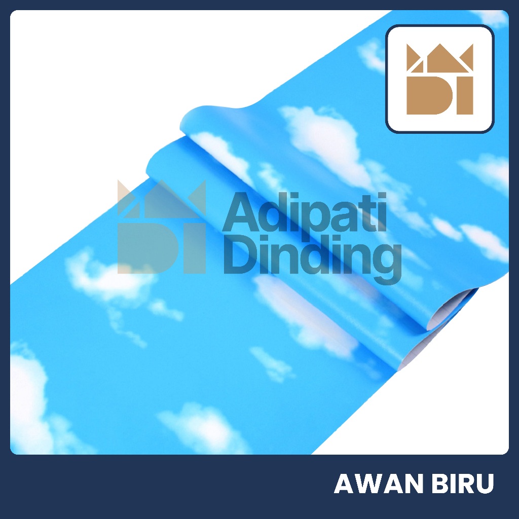 WALLPAPER MOTIF AWAN BIRU,  WALLPAPER STIKER DINDING MOTIF AWAN BIRU,   WALLPAPER DINDING MOTIF AWAN