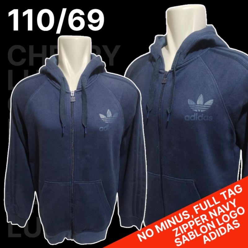 Adidas Zipper / Adidas Hoodie Zipper / Adidas 3 Line / Adidas Hoodie Original / Hoodie Adidas Navy -