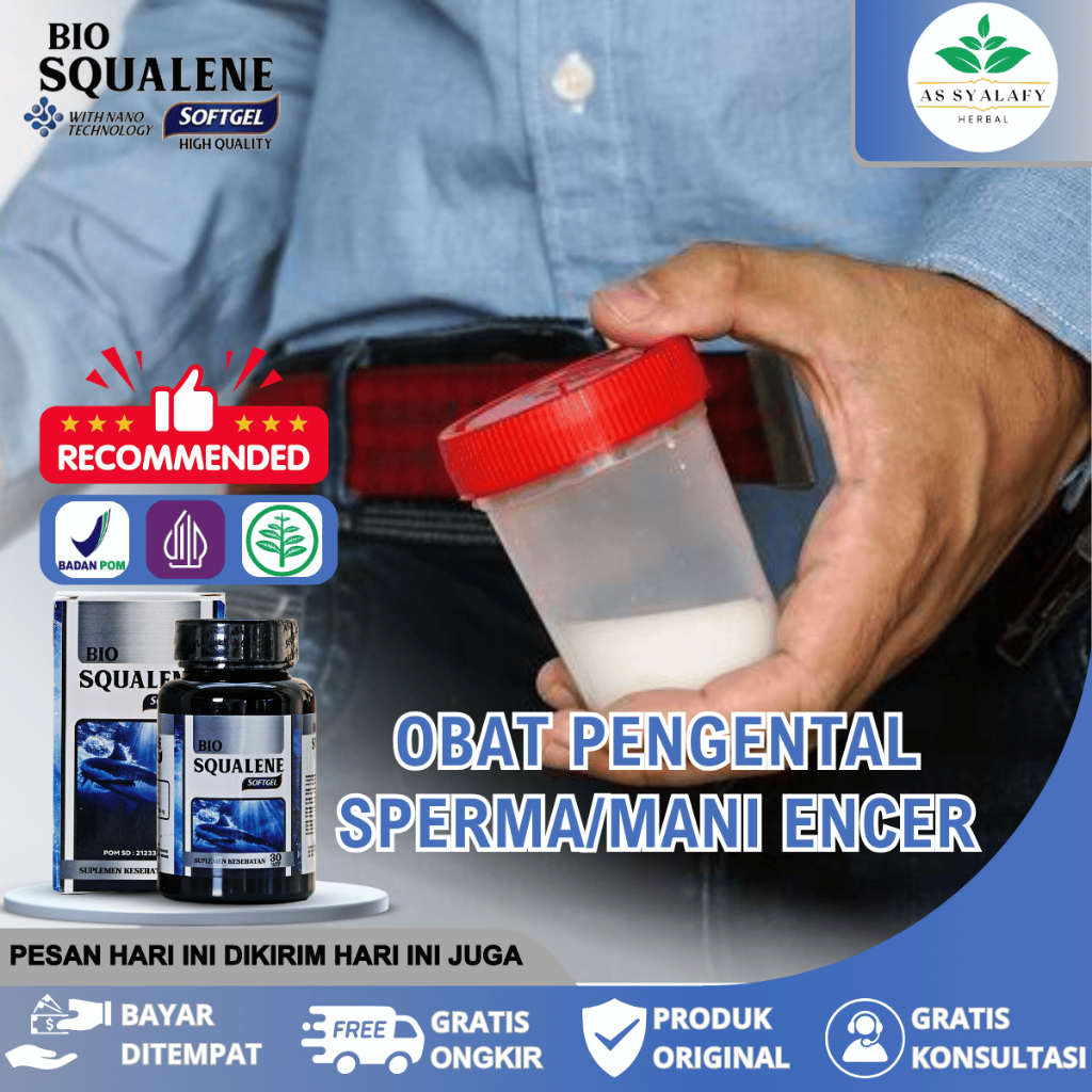 Obat Pengental Sperma Encer Penambah Sperma Pria Obat Penyubur Sperma Atasi Mani Encer Bio Squalene