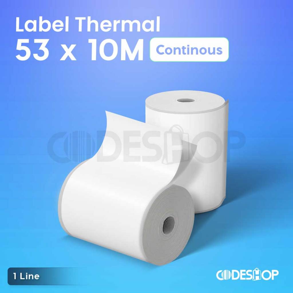 

KERTAS THERMAL LABEL 58MM X 10 METER LABEL BARCODE THERMAL