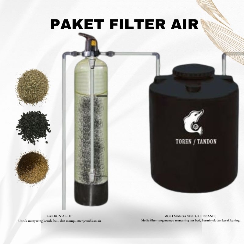 FILTER AIR SUMUR - FILTER AIR PAM - PAKET EKONOMIS - ZAT BESI - BERMINYAK