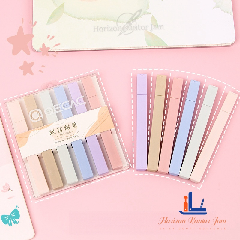 

Pensil Sorot Warna Pelindung Mata 6 Pcs Dalam Kemasan Pena Penanda Fluoresen Untuk Pelajar Pena Tanda Dan Penyorot Pena Kepala Lembut