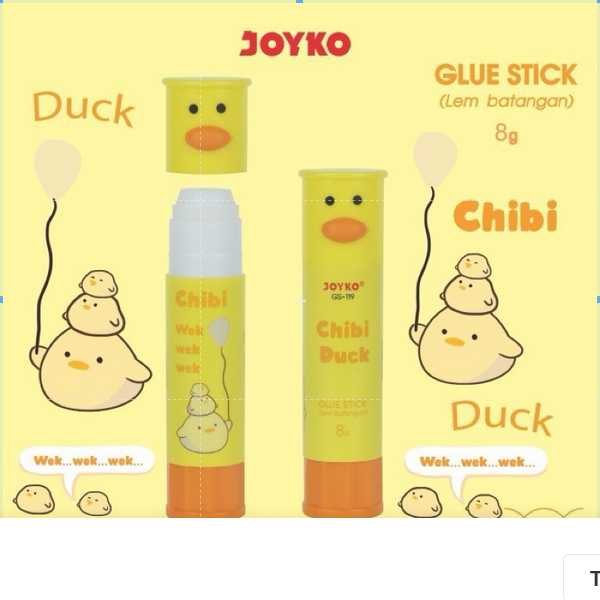 

( 1 PACK ) Glue Stick Lem Batang Joyko GS-119 8gr Chibi Duck 1 PACK ISI 24 BIJI