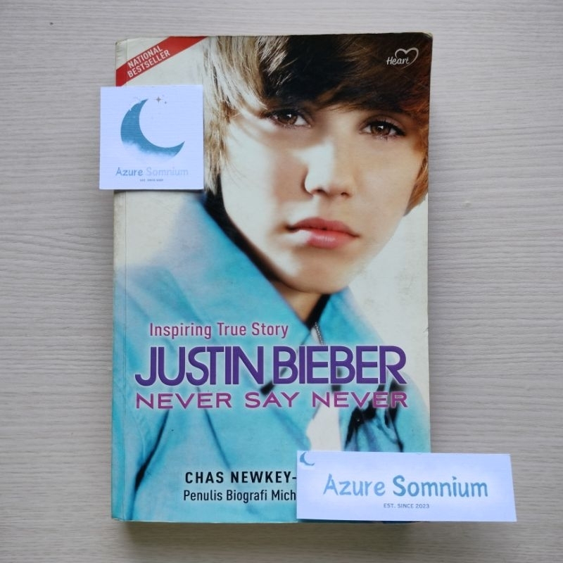 Buku Inspiring True Story Justin Bieber Never Say Never - Chas Newkey-Burden / Preloved / Bekas / Se