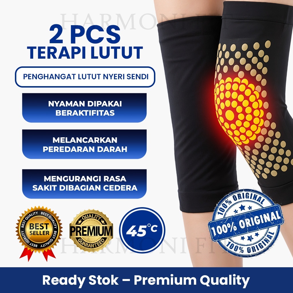 Dekker Lutut Magnetic Kaki Deker Lutut Sarung Penghangat Pemanas Support Ginger Terapi Kesehatan