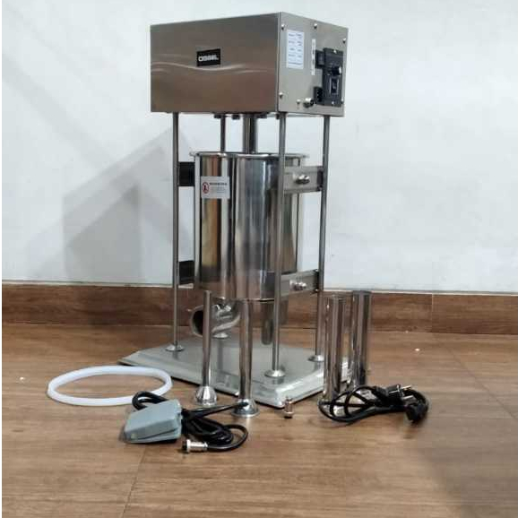 OSSEL Sausage Filler  Mesin Cetak Sosis Listrik Isi Sosis Listrik 10 Liter GRT-E10L -OSSEL