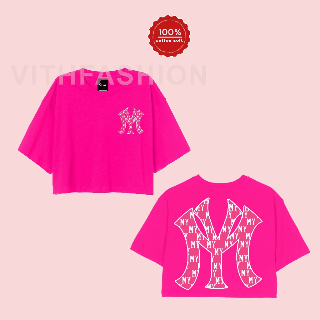 kaos croptop MY monogram croptop wanita my pattern monogram