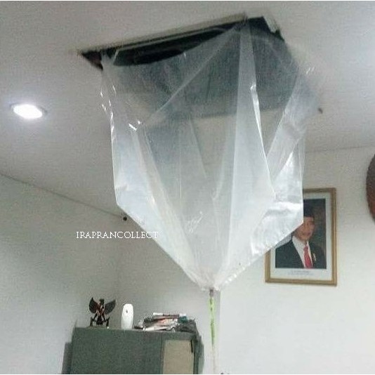 Plastik Cuci AC 5pk Cassete Siap Pakai Ukuran 1m x 1m