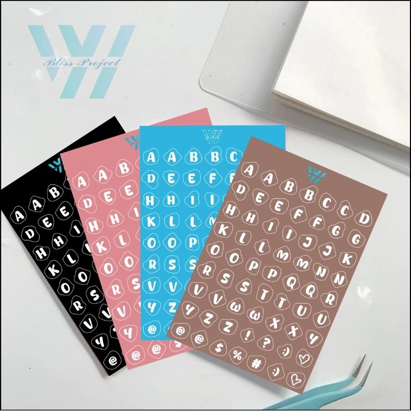 

Milky Alphabet Sticker / Stiker Huruf