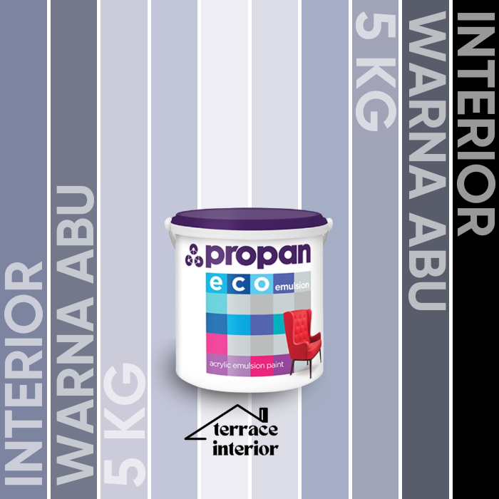 Cat Tembok Interior Propan Eco Emulsion  Warna Abu 5 Kg