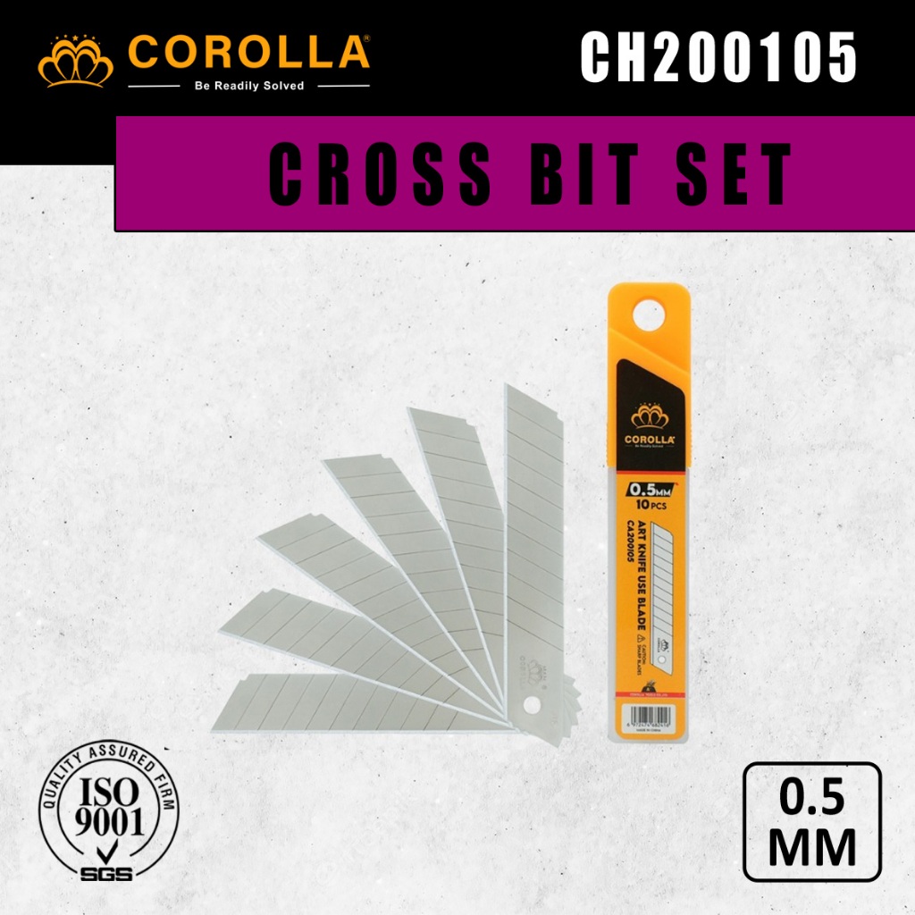 

Corolla Refill Isi Pisau Cutter 18 x 0.5mm / Isi Cutter Besar / Pisau Cutter