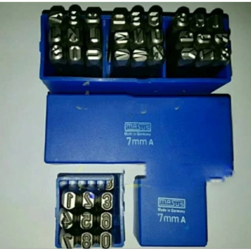 

Masus 7 Mm Alat Ketok Huruf dan angka Stamp Punch Latter Masus Alat untuk ketok model huruf