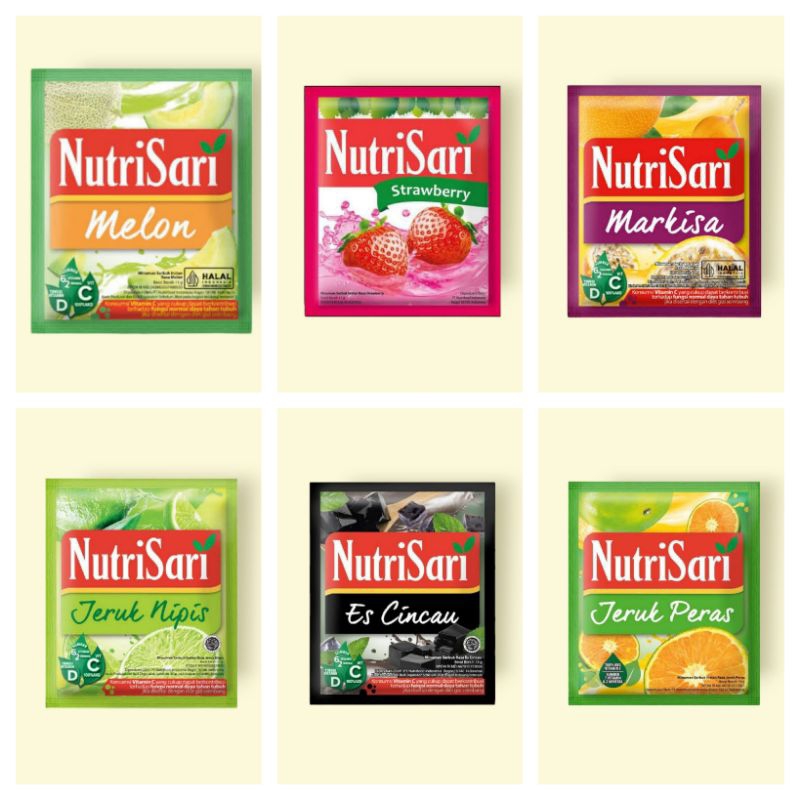 

Nutrisari / Minuman Nutrisari / Nutrisari Renceng / Nutrisari Jeruk / Nutrisari Melon / Nutrisari Aneka Rasa