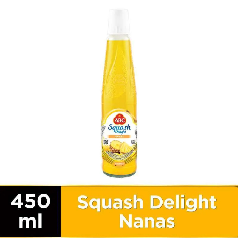 

Ready Stok Syrup ABC Squash Delight Nanas 450ml Sirup Pineapple ABC Heinz 450 ml