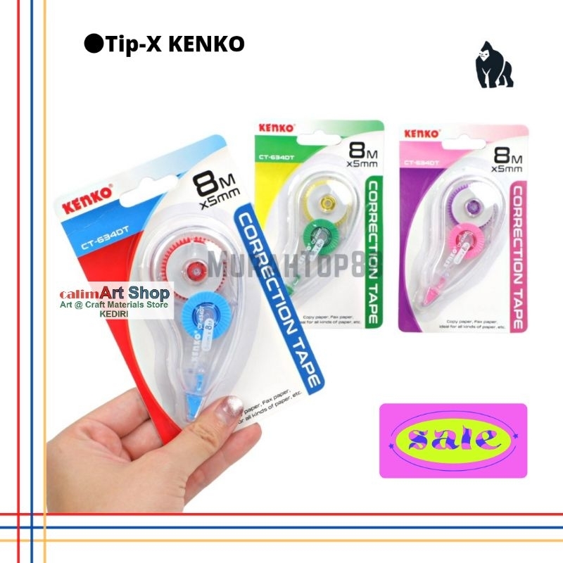 

Tip Ex Kertas Correction Tape Kenko CT-634DT