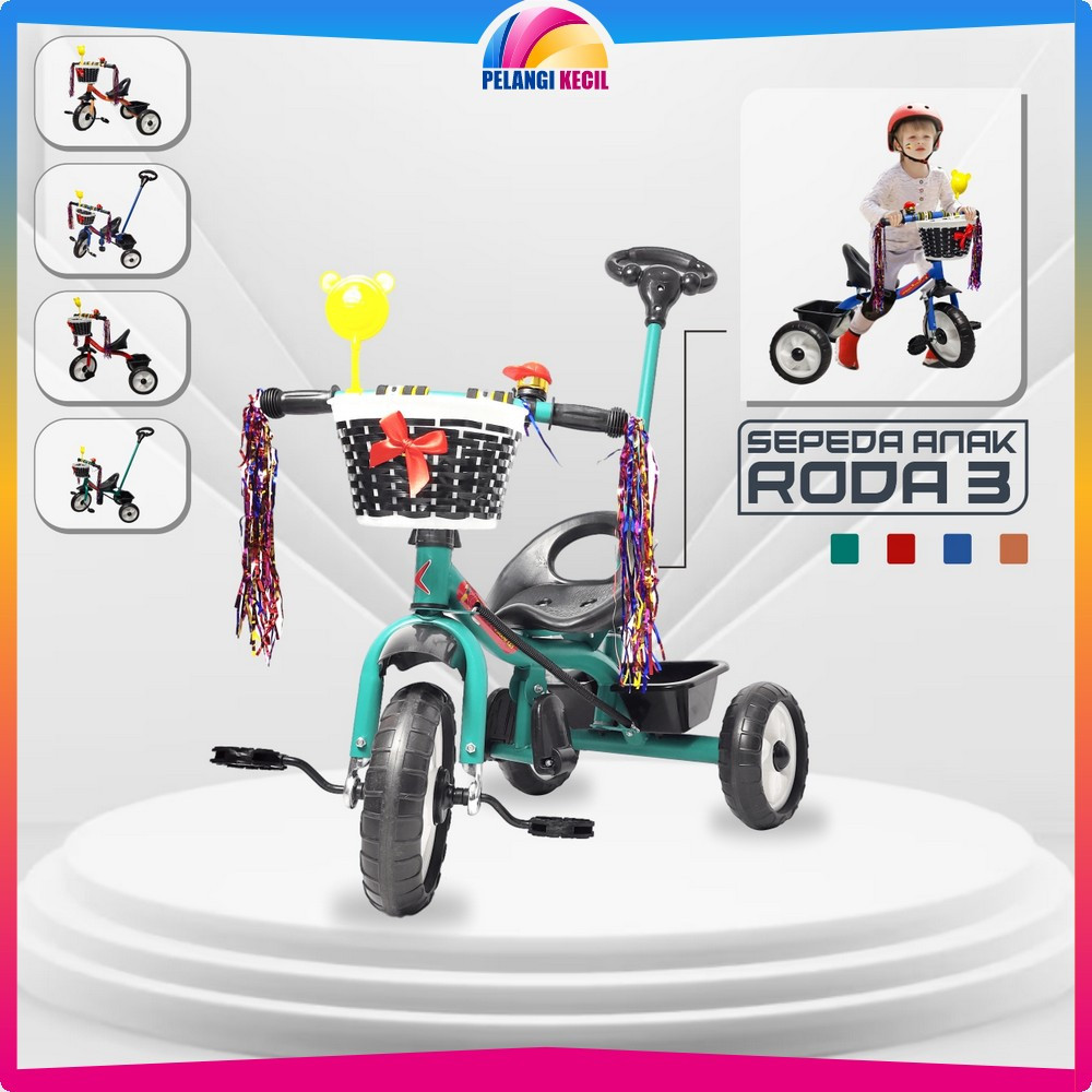 Mainan Tricycle Sepeda Keseimbangan Anak dengan Keranjang / Balance Bike Speda Dorong Ride On Push B