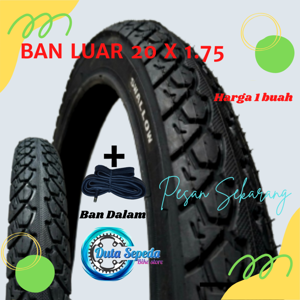 Ban luar sepeda anak ukuran 18 x2.125