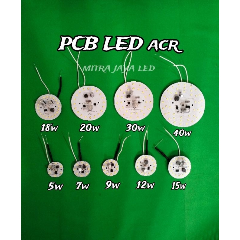 PCB LAMPU LED acr 5-40w AC(220v)