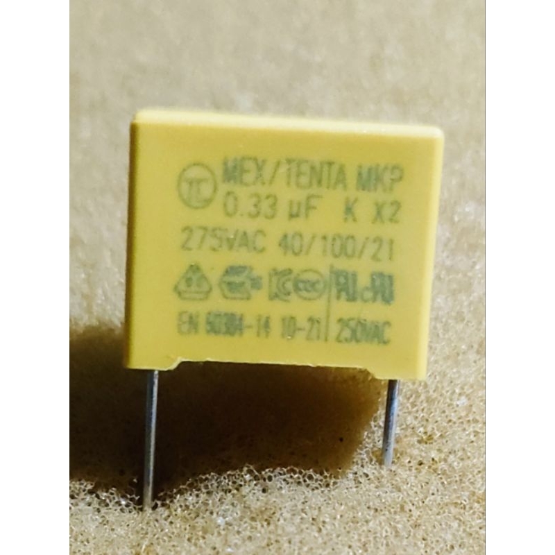 Capasitor Mkp 334 / 0.33uf / 330n 275V  kapasitor 334 / 330nf Tenta