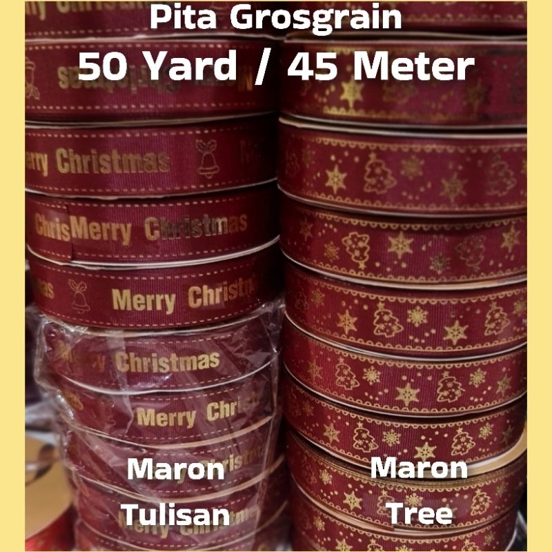 

1 Rol (50yard) - 2.5 cm | Pita Natal • Pita Merry Christmas • Tahun Baru • Happy New Year