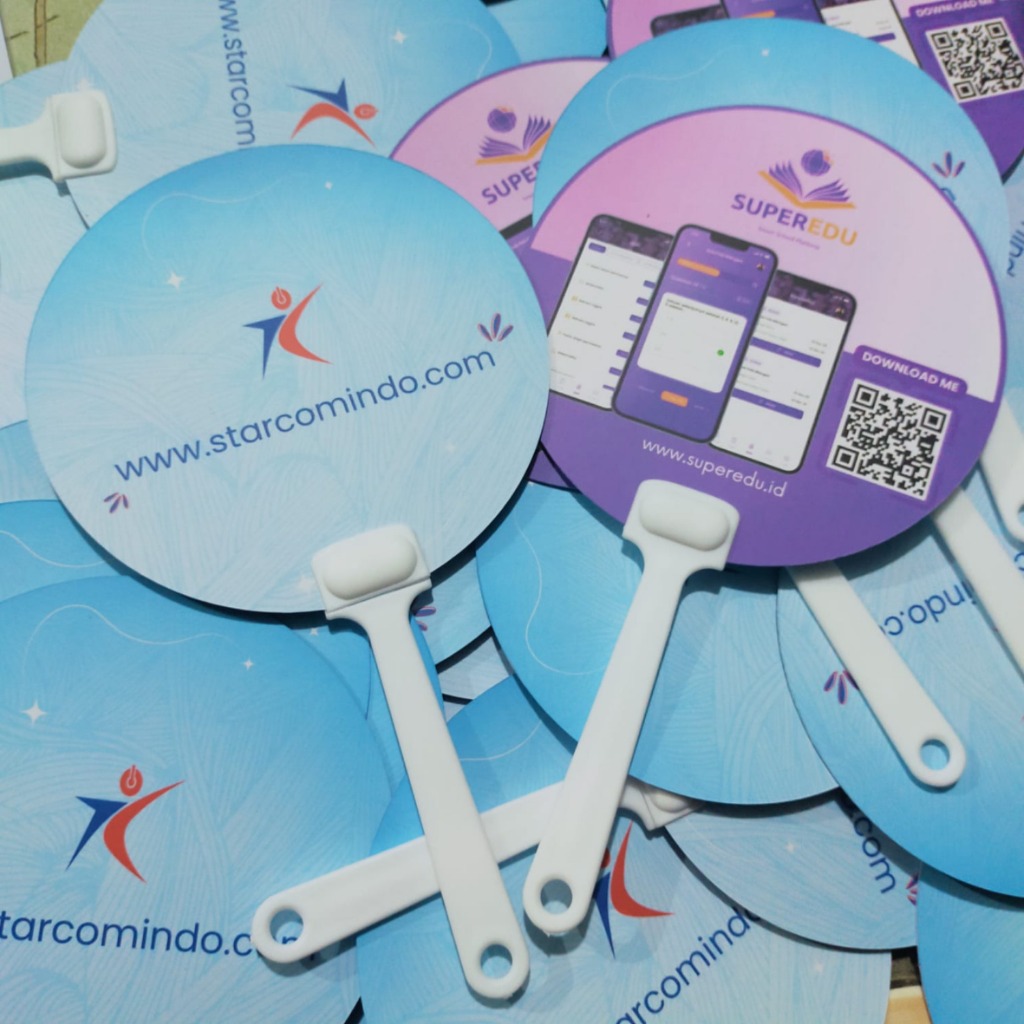 Kipas Tangan / Kipas Event AC310gsm Untuk Semua Acara 2 SISI