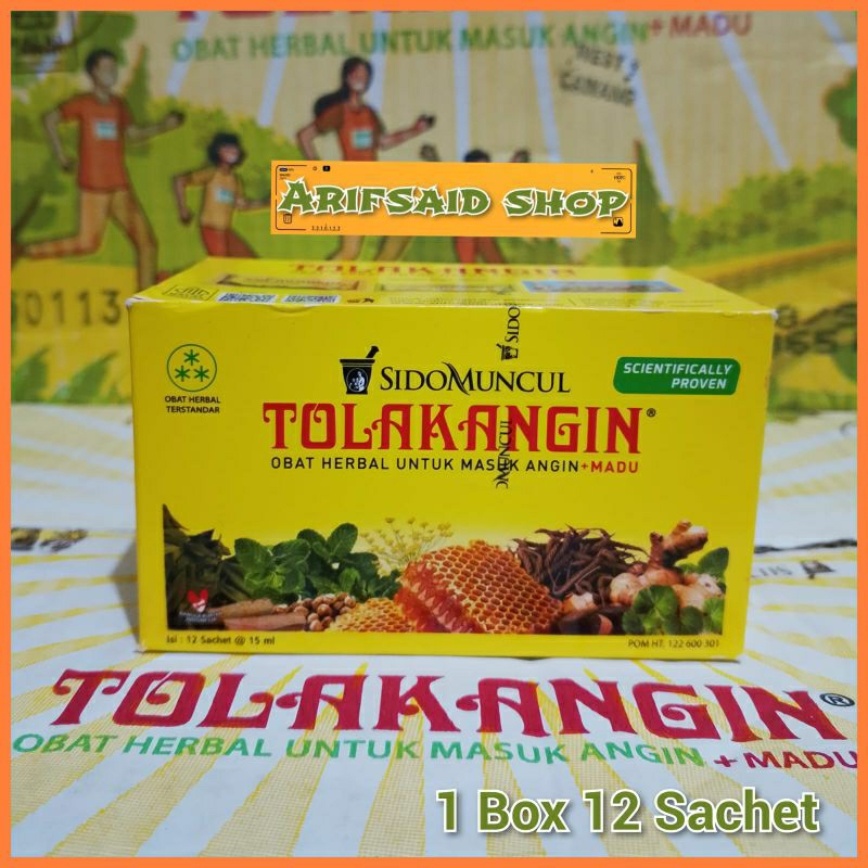 

Tolak Angin Sidomuncul 1 Box isi 12 Sachet @15ml